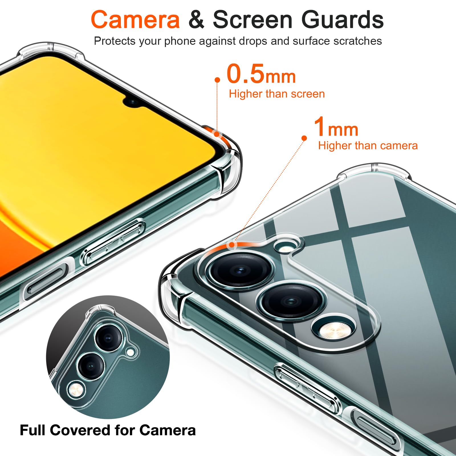 Custodia IVoler Trasparente Per Vivo V29 5G – Cover Sottile In TPU Morbido, Paraurti Antishock E Protezione Fotocamera