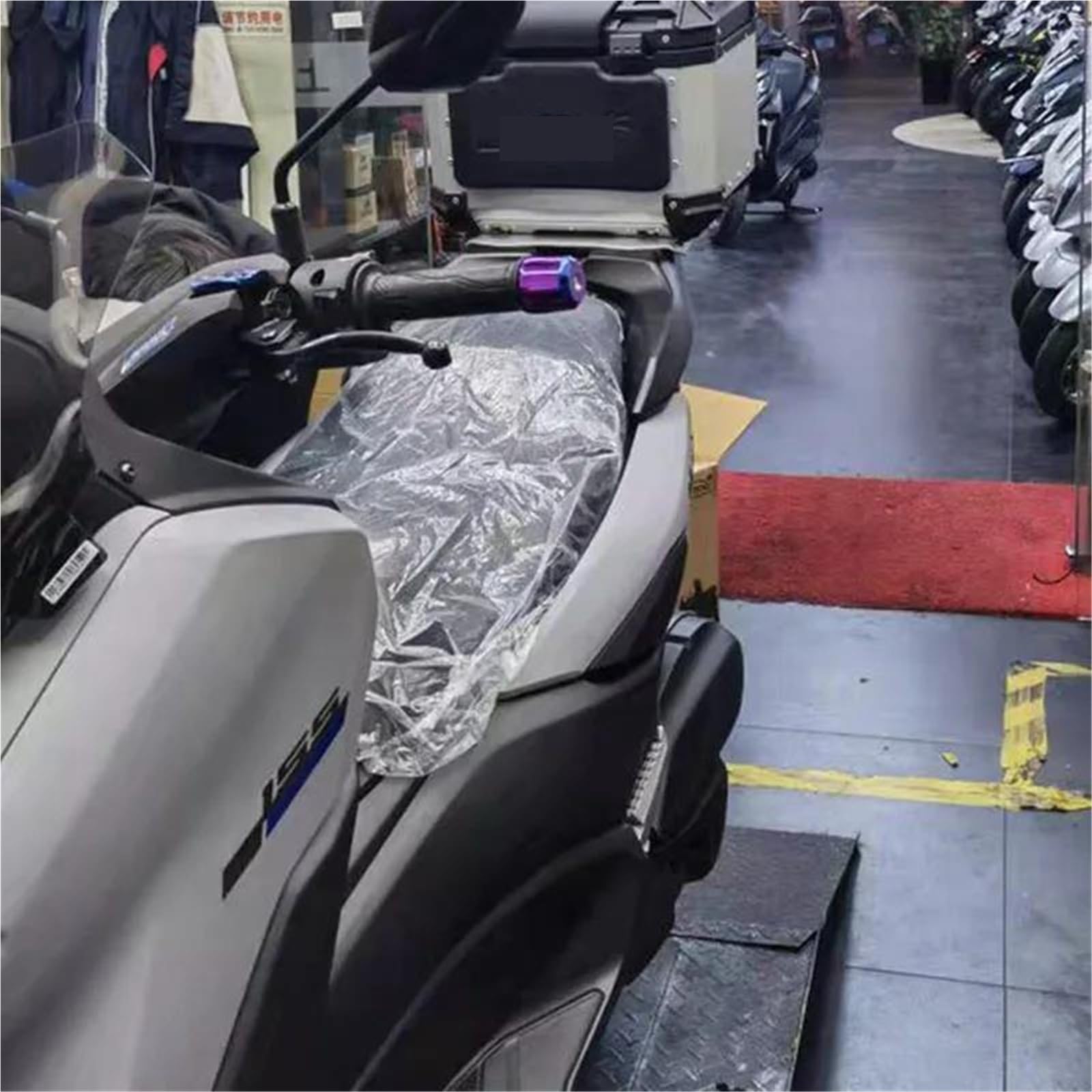 Motocicleta Extremos del manillar de enchufes Contrapesos Para Manillar Puños, Manijas, Tapones De Extremo De Manillar, Tapas, Puños De Motocicleta, Tapones De Equilibrio Para Ya&ma&ha Para NMAX155 NV