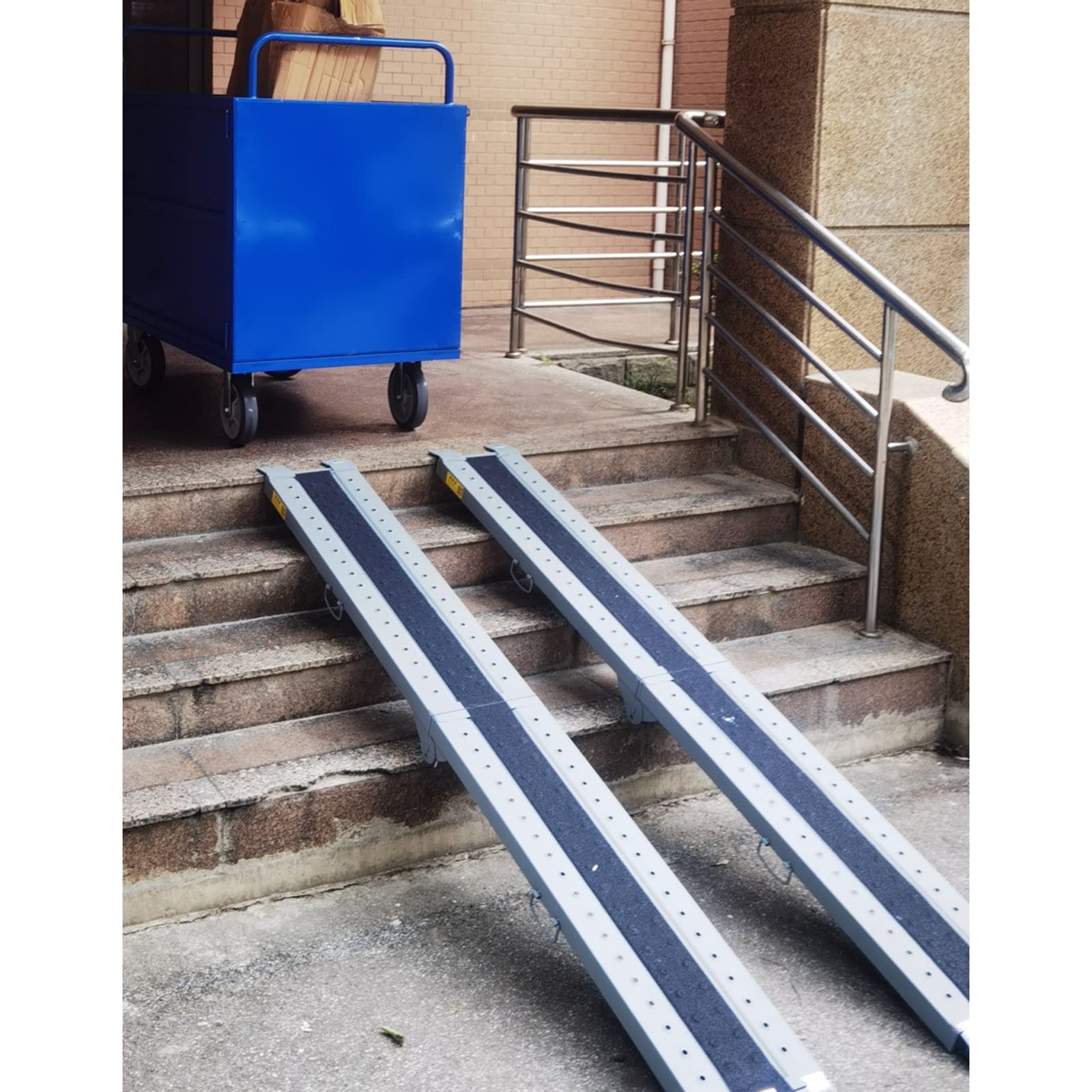 Podjazd dla wózków inwalidzkich, podjazd wjazdowy, podjazd progowy, przenośny i składany podjazd dla niepełnosprawnych, 6,6 ft, 8 ft, 9 ft długości, 10 cali szerokości do drzwi wejściowych, stopni,