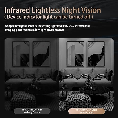 Miniatura 8 de Mini cámara WiFi, cámara de niñera para el hogar, cámara de seguridad interior  1080P HD, emparejamiento rápido Bluetooth  Funciona consin WiFi para