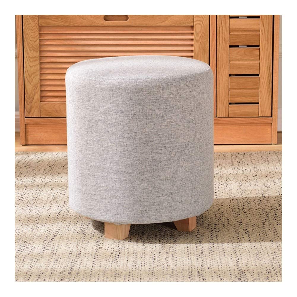 Banc à chaussures et tabouret de maquillage gris en tissu - Aménagez votre entrée ou chambre