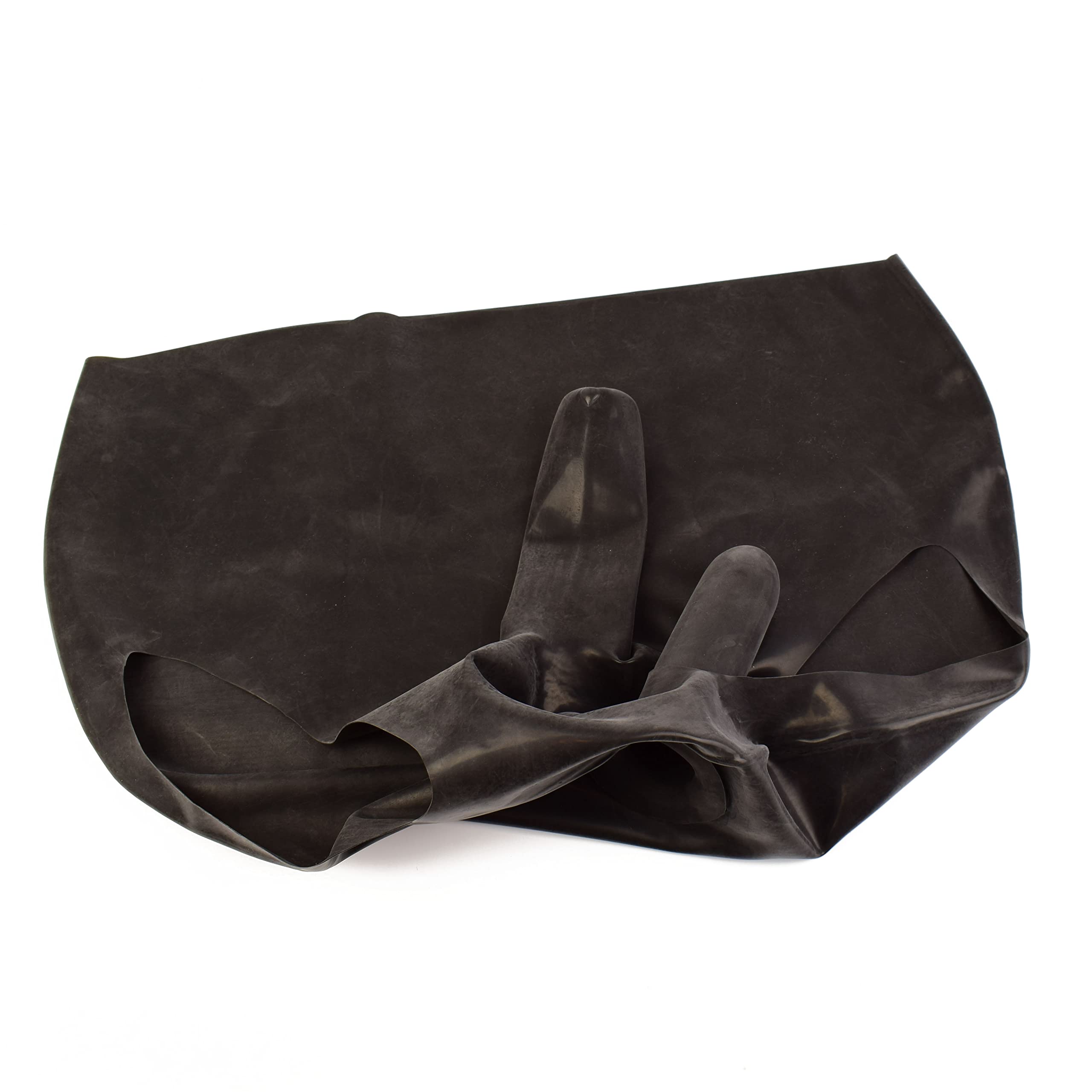 Rubberfashion Slip en Latex - Court Pants Sexy en Latex avec étui pénien et gode Anal intérieur - Lingerie pour Homme