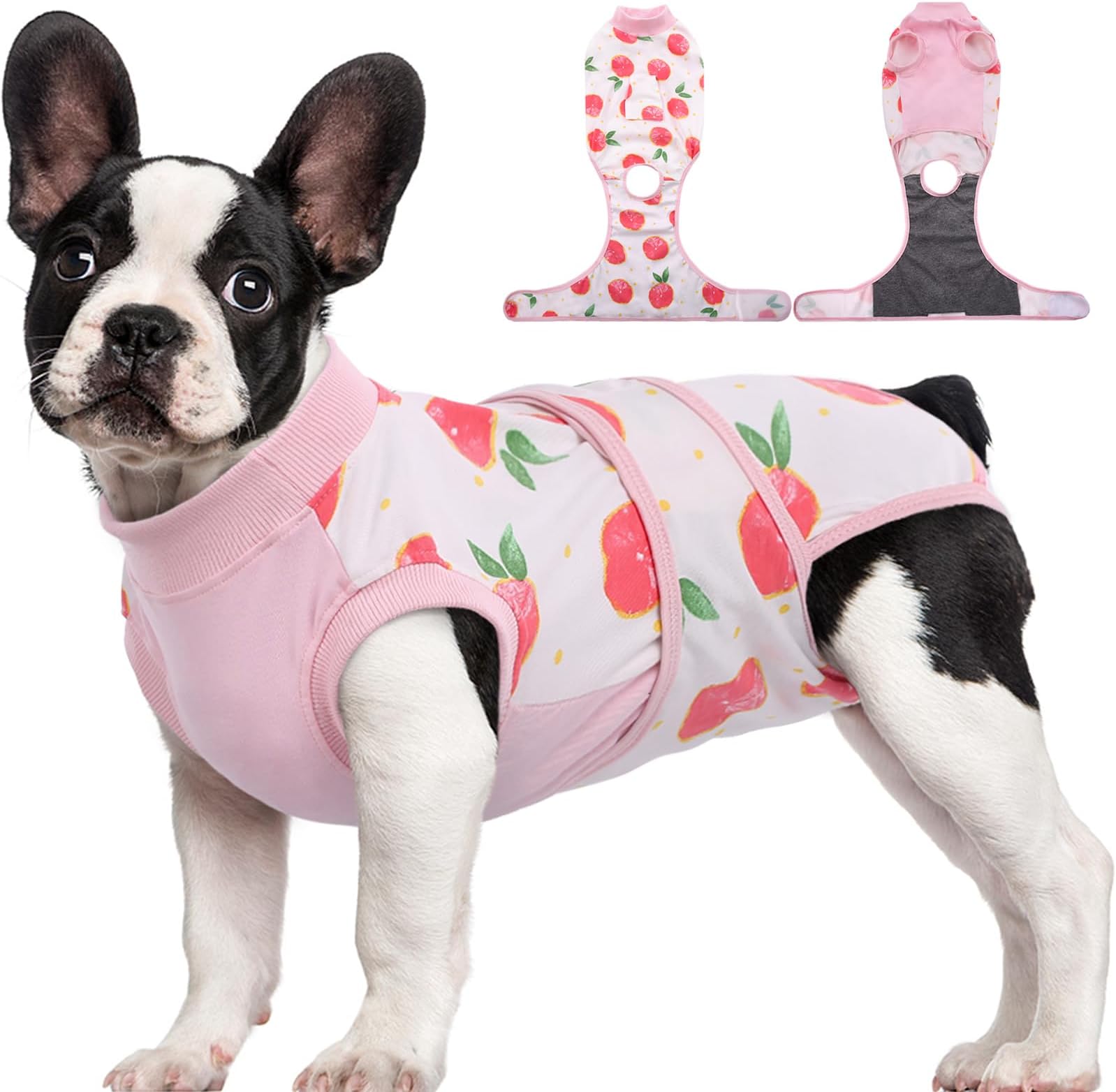 Kuoser Recovery Suit for Dogs Cats, Soft Dog Surgery Suit Female Male Spay | Professional Dog Onesie for Surgery, Substitute E-Collar & Cone, Prevent Licking Dog surgical suit Pet Neuter Suit