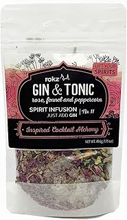 Rokz Gin and Tonic Spirit Infusion Blend for Cocktails