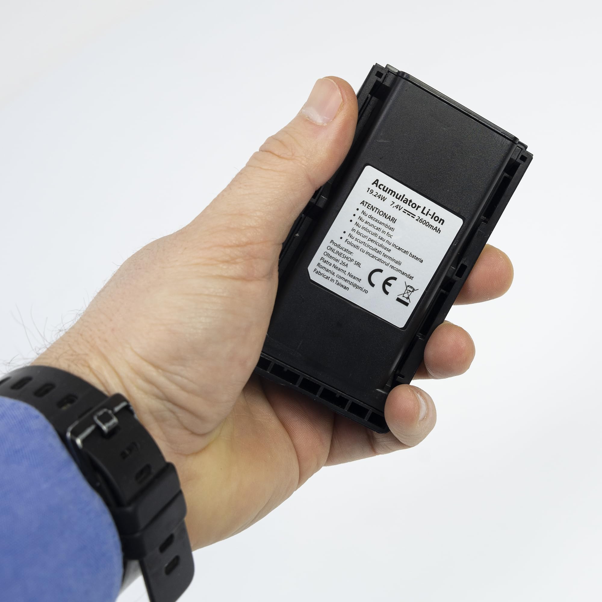 Batería PNI PB-HP72, Li-Ion, 2600mAh, Compatible con emisora de Radio CB PNI Escort HP 72
