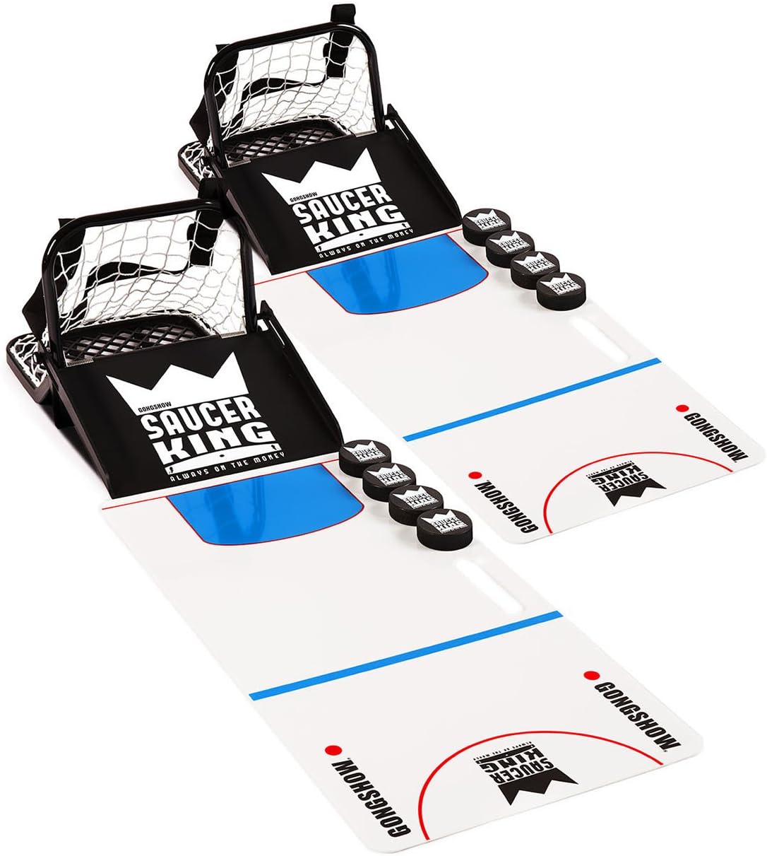 GONGSHOW Saucer King Backyard Hockey Game and Training Set - Made in Canada