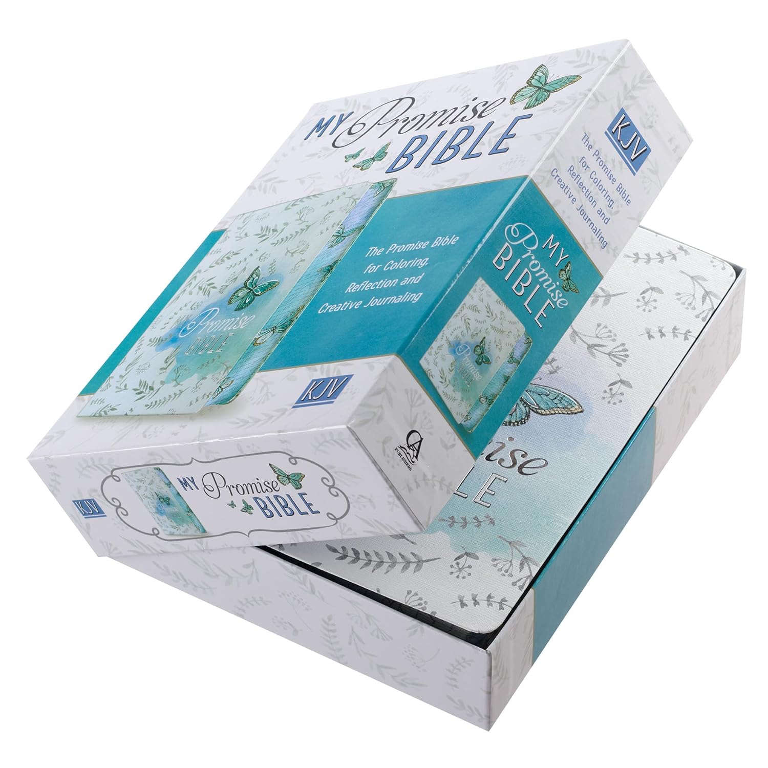 KJV Holy Bible, My Promise Bible, Faux Leather Flexcover w/Bible Tabs, Coloring Stickers, Ribbon Markers, King James Version, Purple Butterfly Floral (KJV Promise Editions)