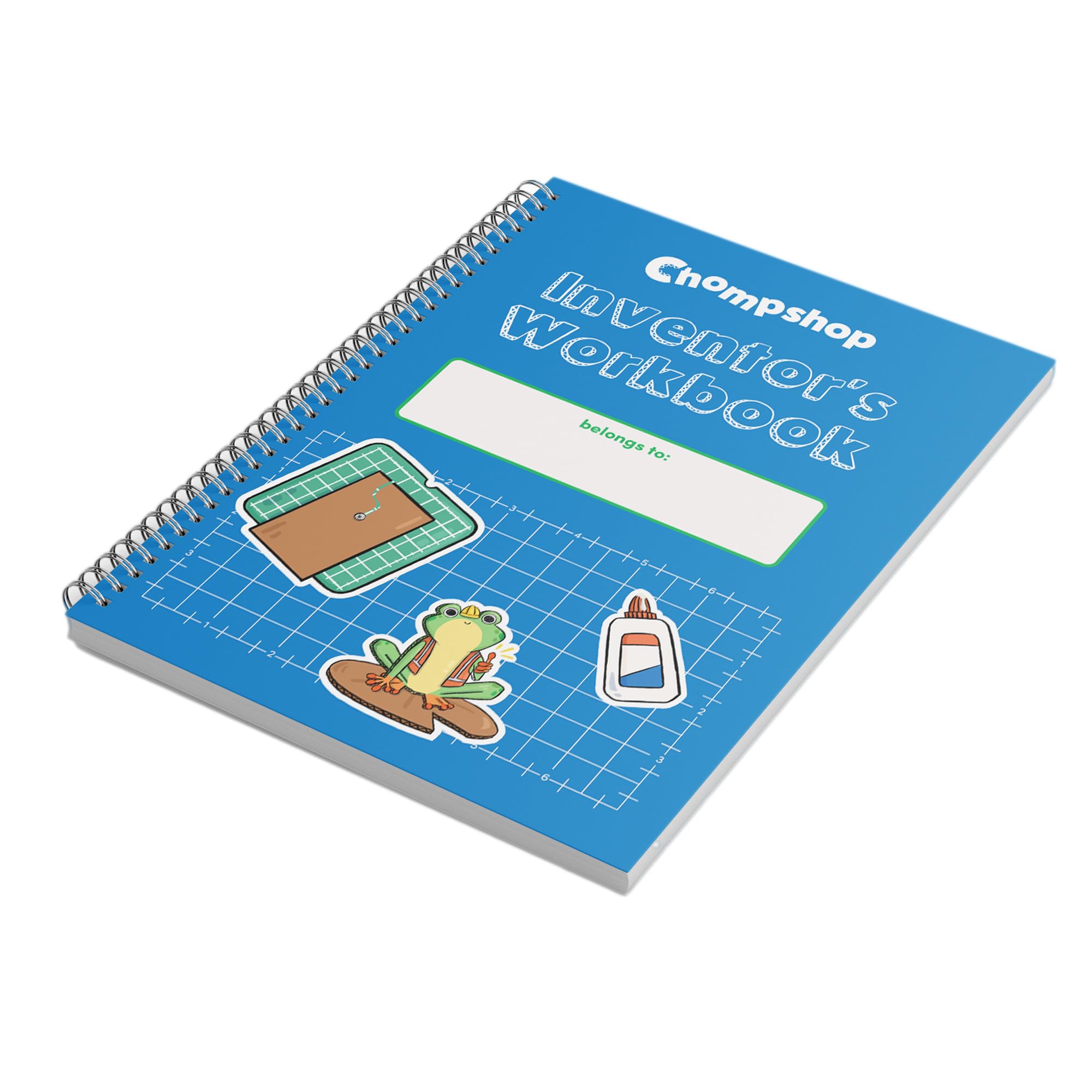 ChompSaw Inventor’s Workbook | Engineering & Design Guide for Young Makers | STEM + STEAM Learning, Sketching, Cardboard Construction