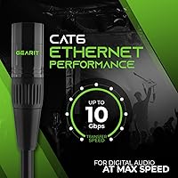 Vista 6 de GEARit Serpiente de 4 canales y cable compatible con EtherCon de 25 pies