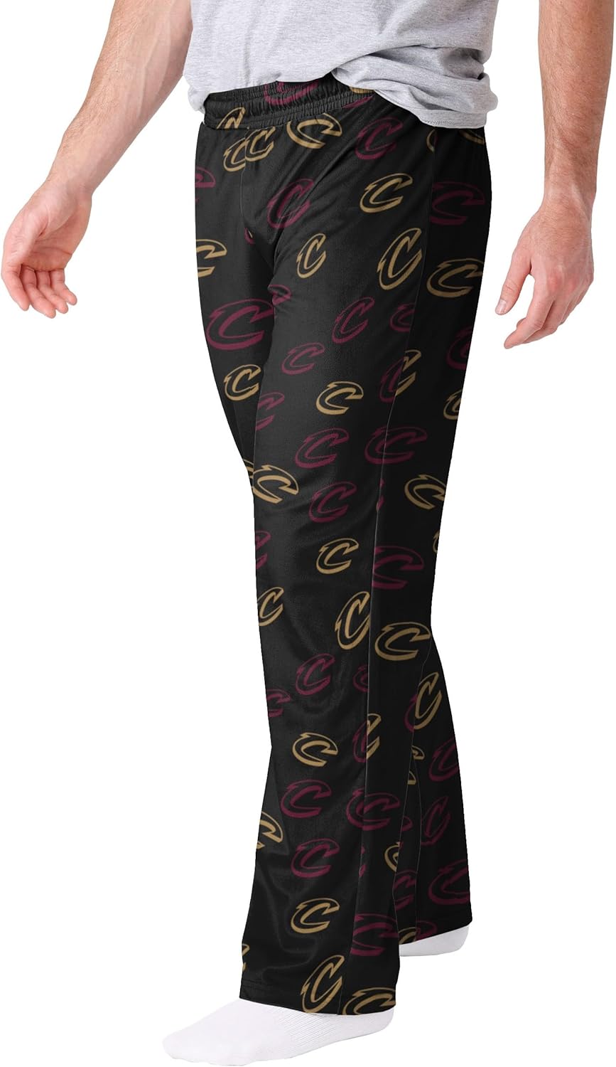 FOCO NBA Men’s Gameday Ready Lounge Sleep Bottoms – Pick Your Team – Officially Licensed Basketball Apparel with Logo Print