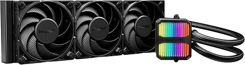 be quiet! Silent Loop 3 360mm CPU AIO Liquid Cooler | 3 Silent Wings 4 120mm PWM High-Speed Fans | Quiet Performance | 6-Pole Motor | Discreet ARGB Lighting | Refillable | Black | BW025