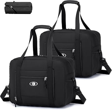 SPAHER for Ryanair Cabin Bags 40x30x20 Underseat Wizzair Carry on Hand Luggage Foldable Travel Duffel Bag 25L Holdall Tote for Women and Men for Travel Overnight Hospital Weekend
