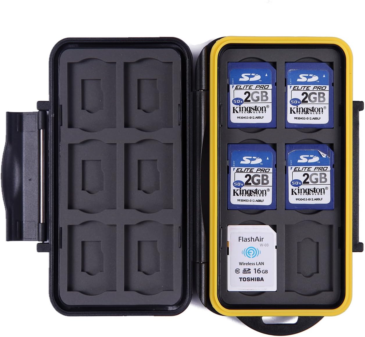 HDE Waterproof Memory Card Travel Case for 12 Micro & Standard SD Card Storage Holder