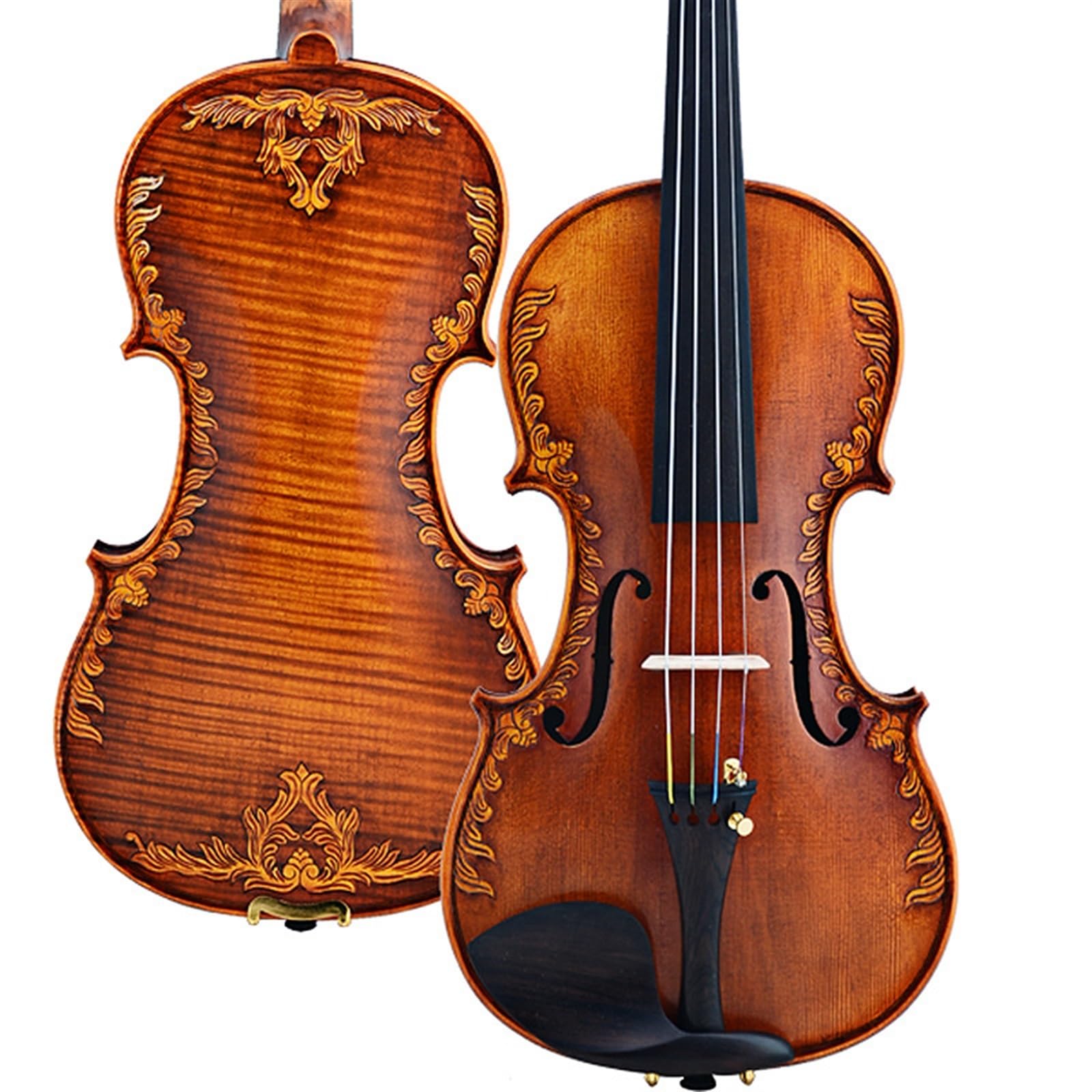 Violino Set Violino Violino professionale inciso a mano vintage