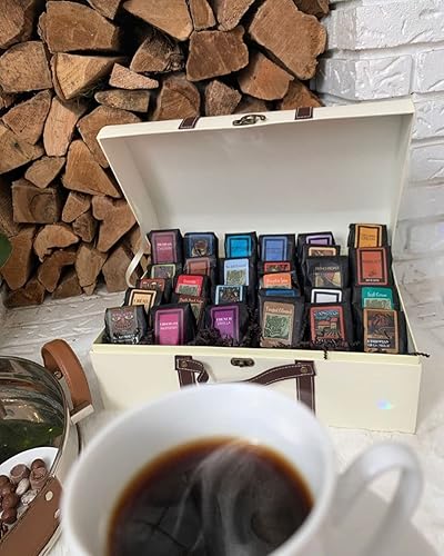 Miniatura 5 de Coffee Beanery Grand Sampler of Coffee - Cesta de regalo  28 muestras de café  100% café arábica especial  Café con sabor gourmet