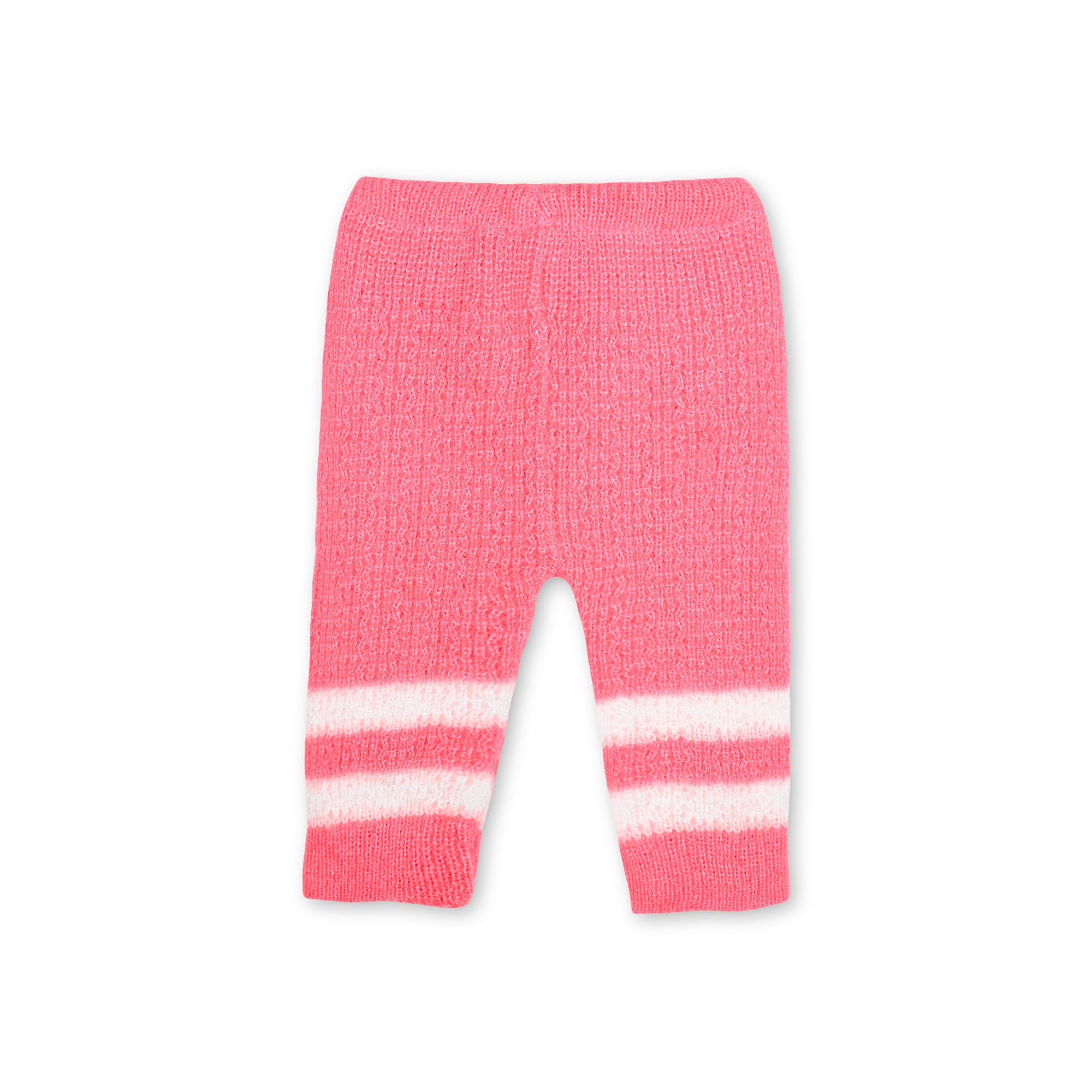 Only 4 Baby Unisex New Born Baby Boys/Girls Pink Woolen Front Open Sweater Set with Pyjami, Cap and Pair of Booties for Toddlers - Image 3 thumbnail