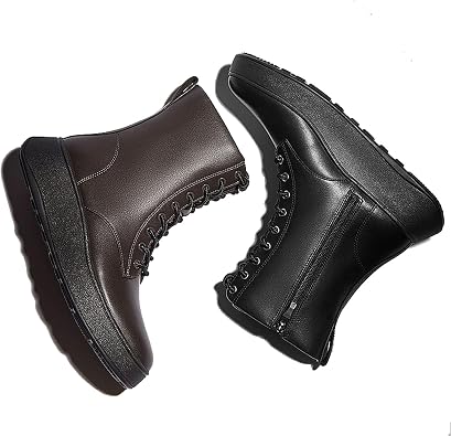 Fitflop Women's F-mode Leather Lace-up Flatform Ankle BootsBoots