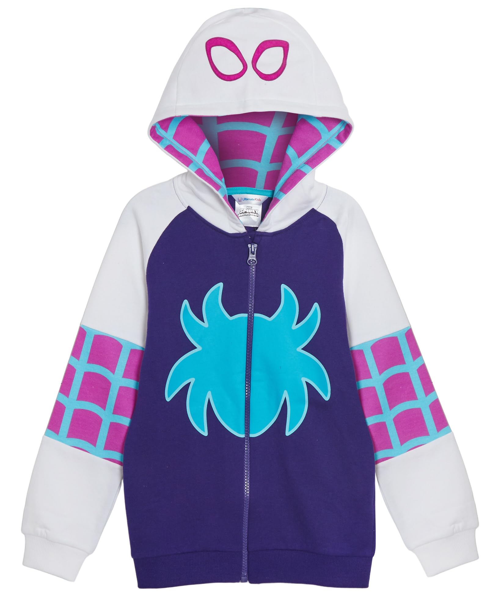 Dziecięca bluza z kapturem Spidey i jego niesamowici przyjaciele przebranie bluzy z kapturem kurtki zapinane na zamek Miles Morales Duch Pająk lub Spidey