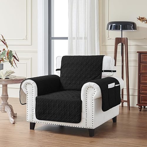 Vista 6 de RBSC Home - Cubiertas protectoras para sillón de piel, acolchadas, gruesas, 100 % impermeables y lo suficientemente largas para cubrir la parte