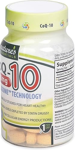 Miniatura 3 de NATURE'S ESSENTIALS CoQ10 200mg con tecnología avanzada de entrega liposomal de ciclosoma - 60 tabletas