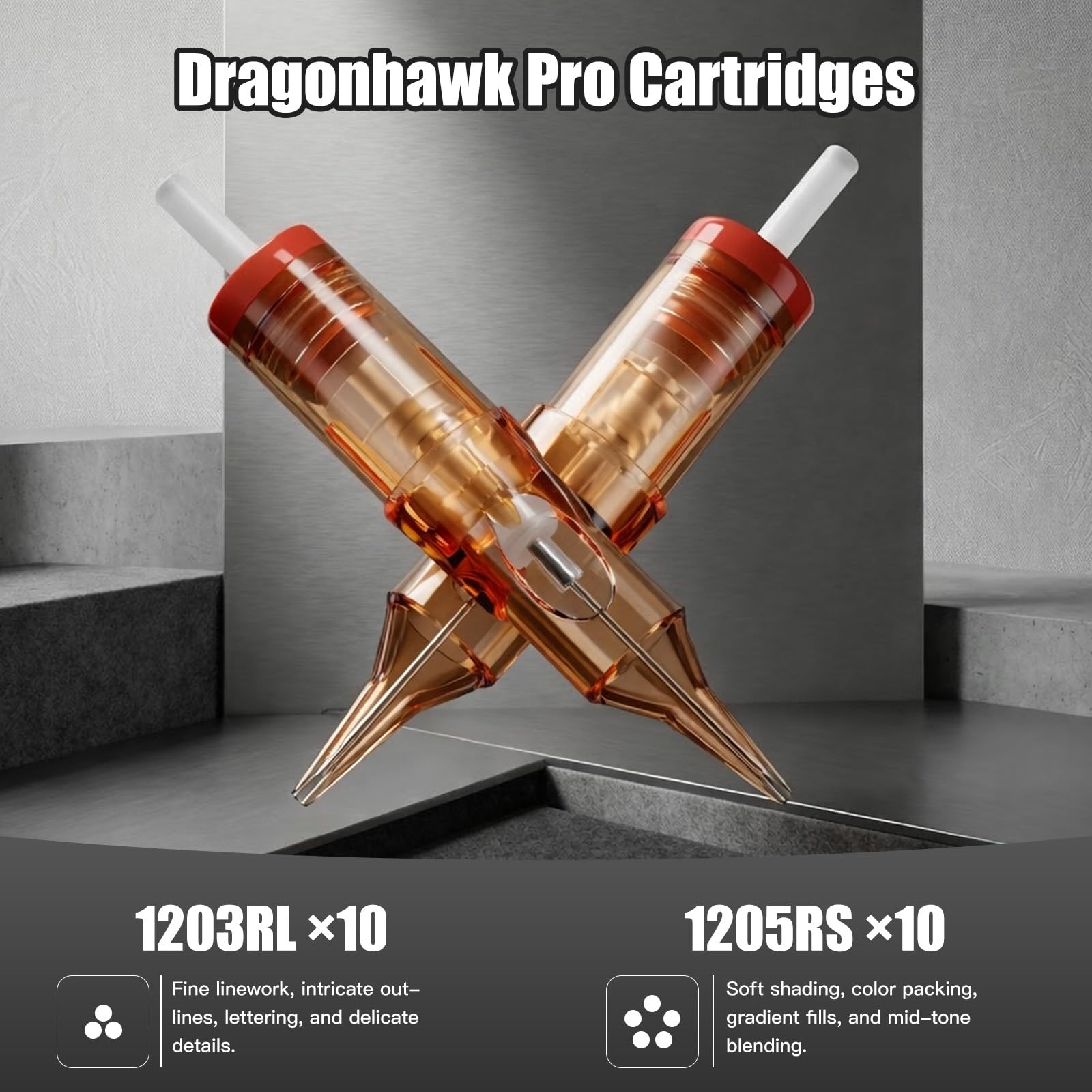 Dragonhawk Wireless Tattoo Gun Kit with Adjustable Stroke and Dual-Mode Control