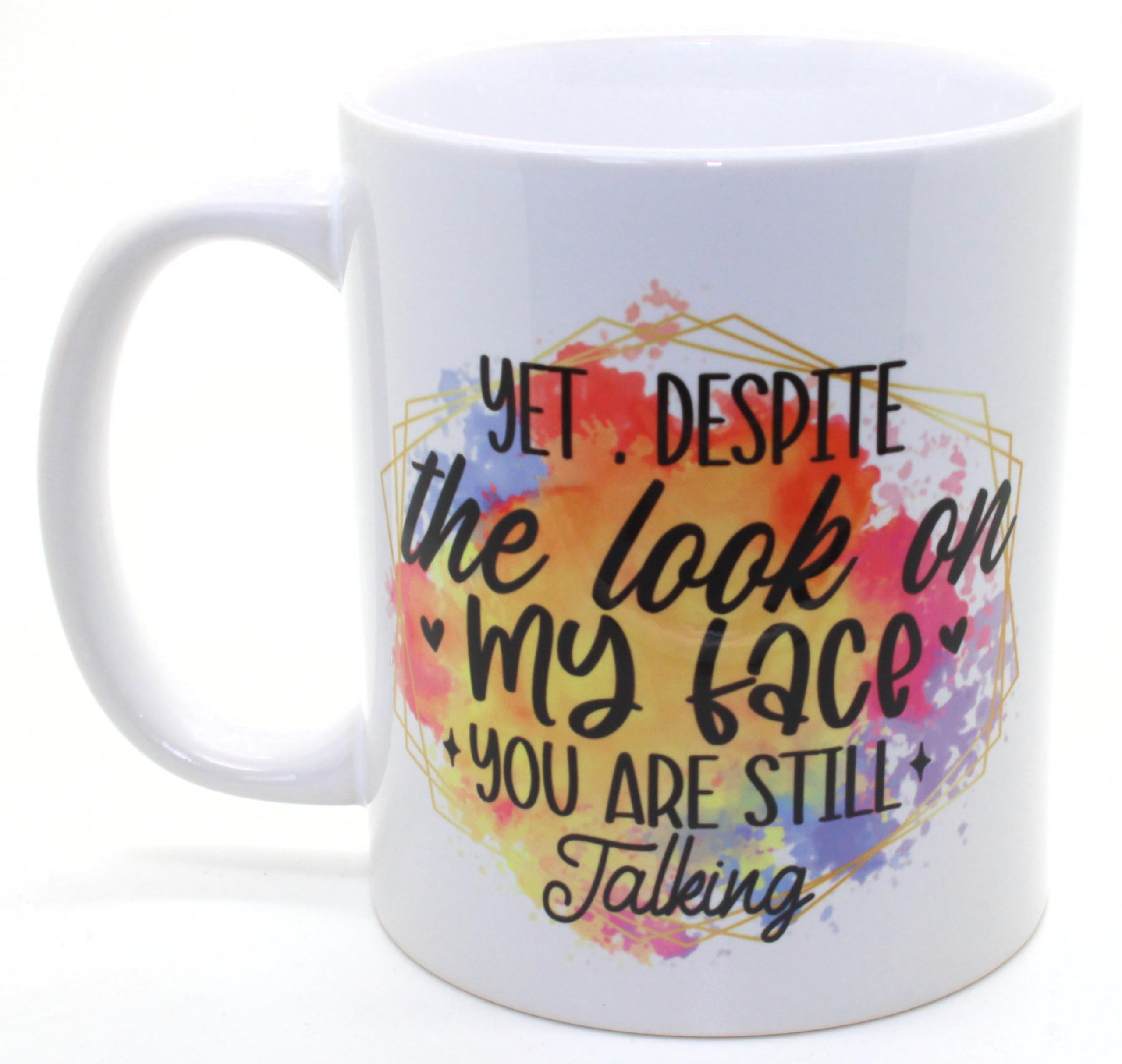Generic White Ceramic Mug, 11oz, Sarcastic Comment, Both Sides Printed, Gift Boxed