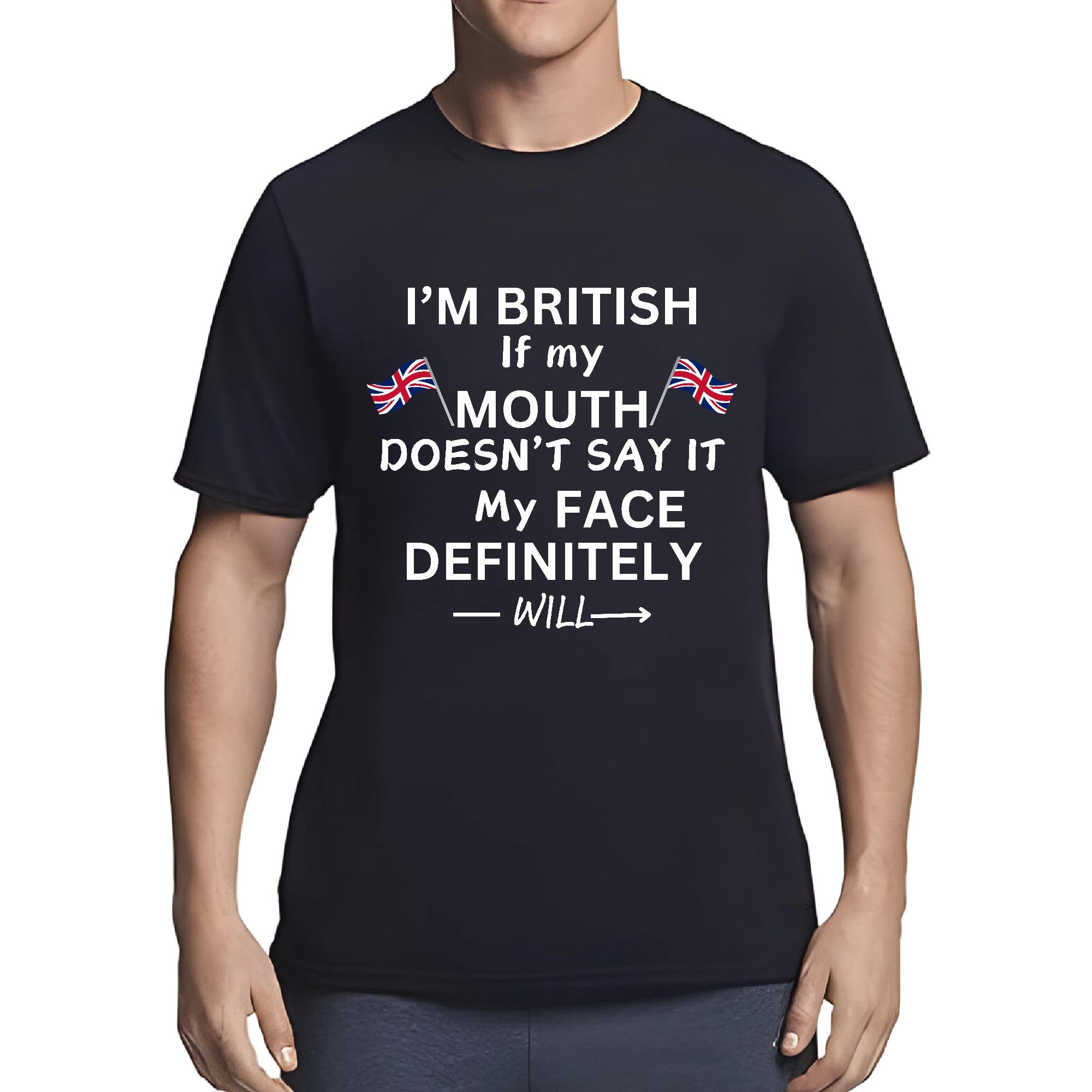 British Humor Gift Sarcasm And Funny Quotes Men Women Navy