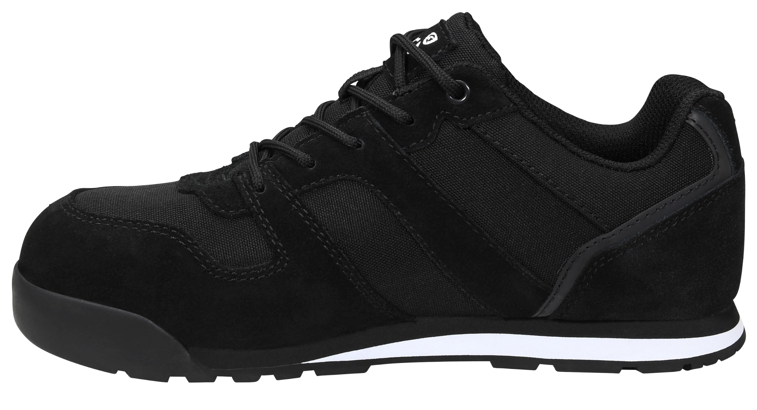Jori jo_Slim Black Low ESD S3 buty ochronne, dla kobiet i mężczyzn, skóra/tkanina, stalowy nosek, lekkie, sportowe, czarne, czarny, 43 EU