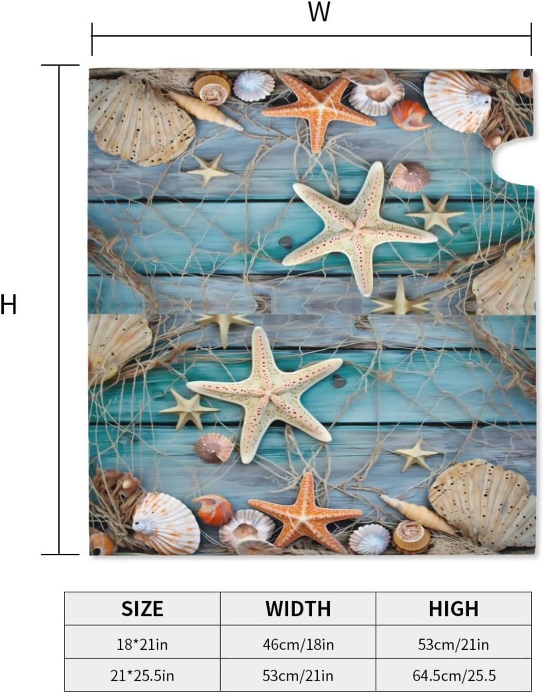 Mailbox Cover Old Wooden Starfish Summer Marine Wood Texture Mailbox Covers Magnetic Mail Wraps Post Garden Decorations 21x18 in