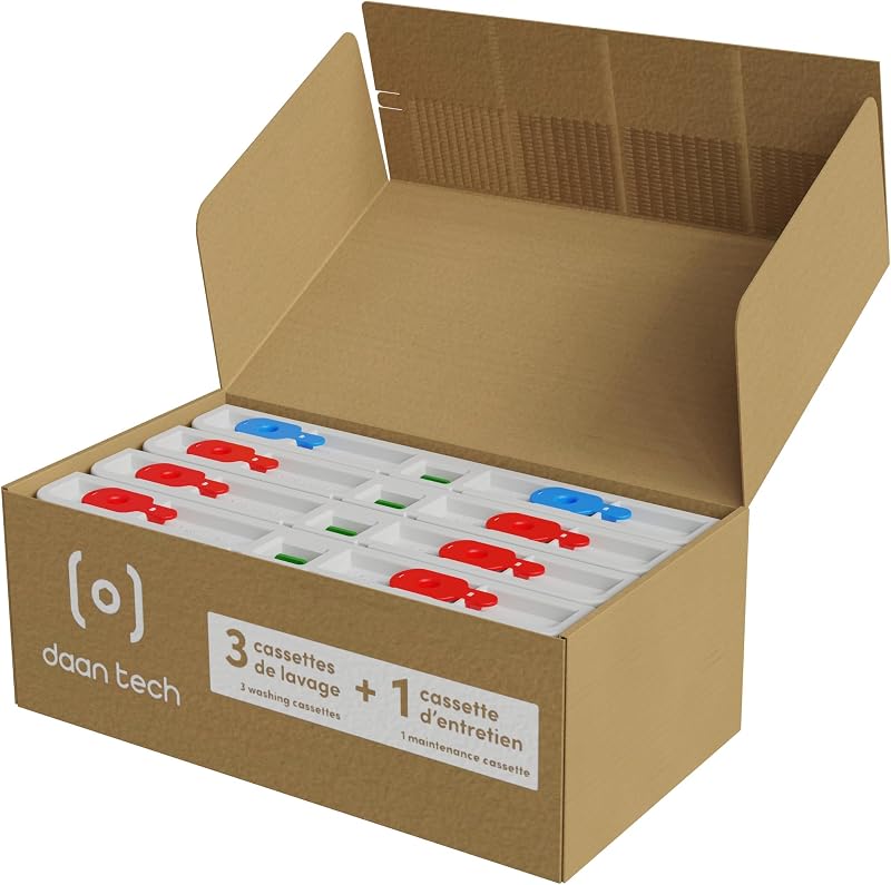 Pack cassettes compilation lavage et entretien (3 cassettes de lavage + 1 cassette d'entretien)
