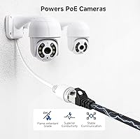 Vista 7 de Cable Matters Paquete de 5 cables Ethernet Cat 6A blindados sin enganches de 10 Gbps, cable Cat 6A, cable Cat6A, cable Ethernet, negro