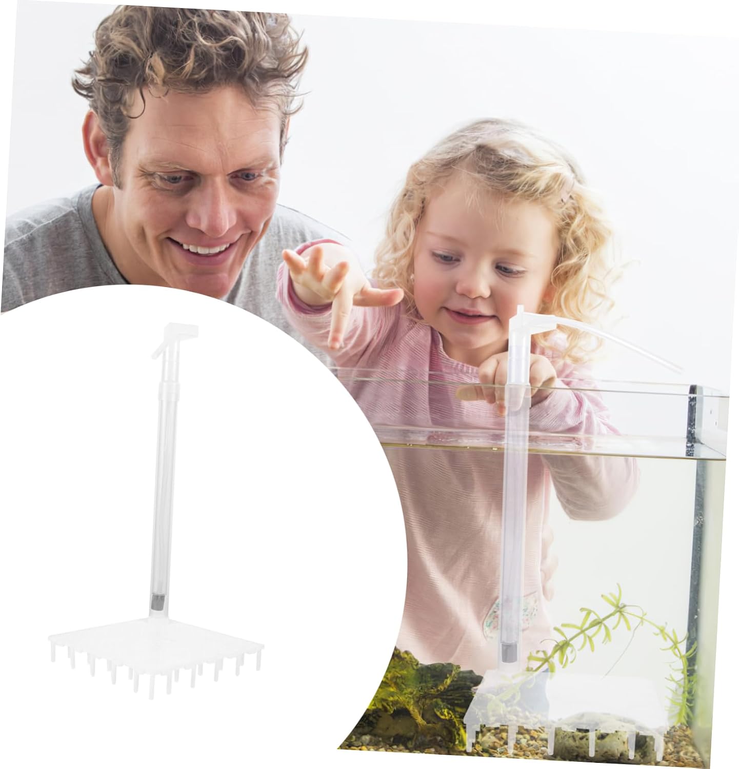1set Aquarium Divider Plates with Splicing Tube Durable Bottom Grid for Fish Tanks Isolation Panel for Easy Installation for Betta and Mixed Breeding