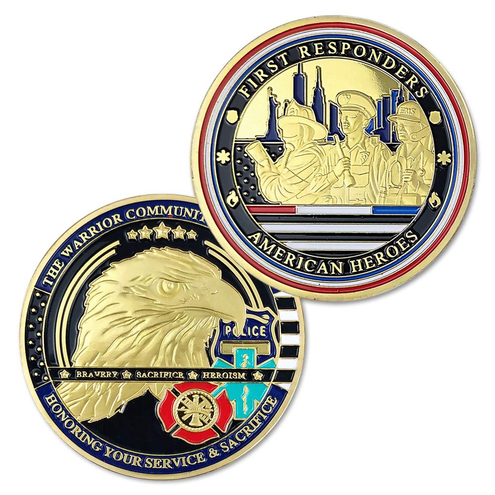 First Responders Challenge Coin Honor American Heroes