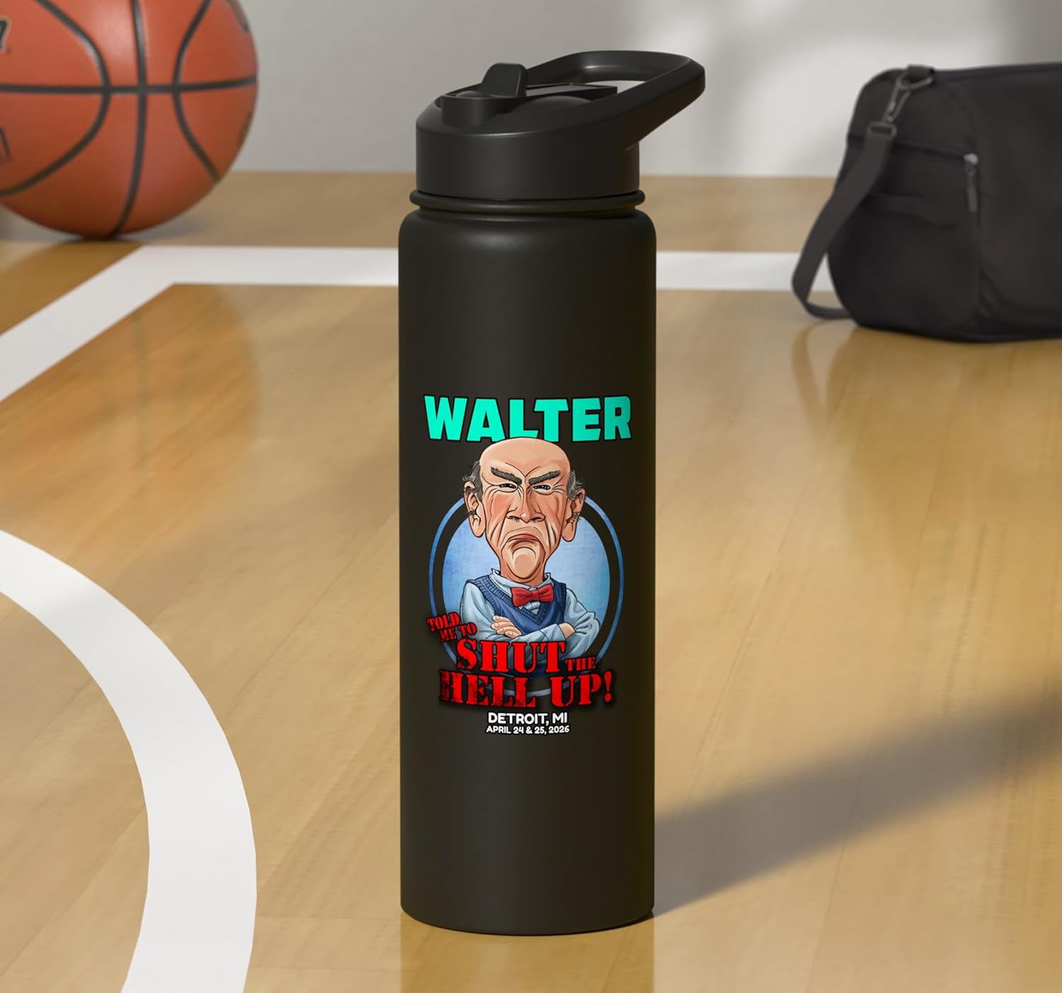 Walter Detroit, MI (2026) Stainless Steel Insulated Water Bottle