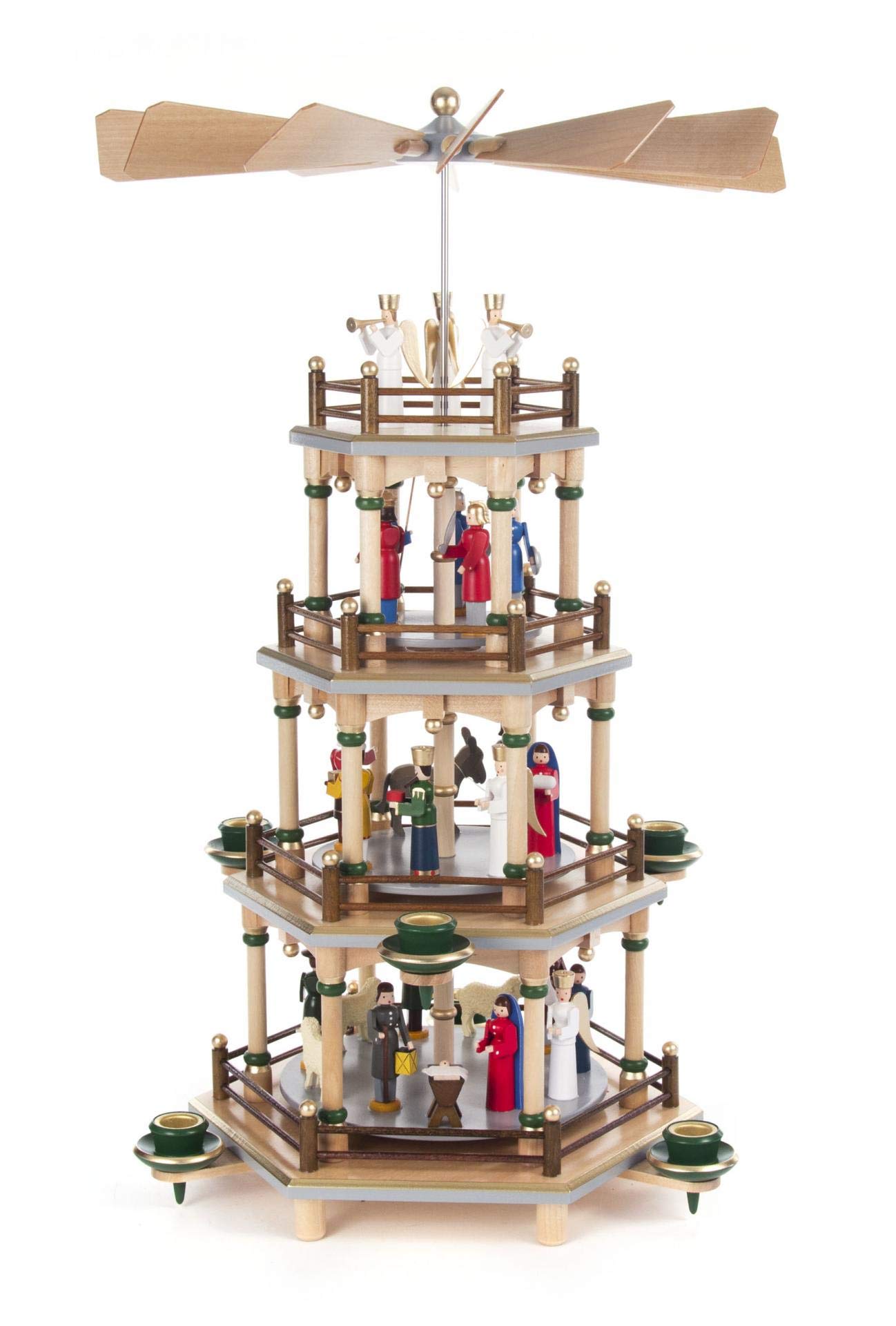 Amazon.co.jp: 4-tier Germanクリスマスピラミッド – キリスト降誕の