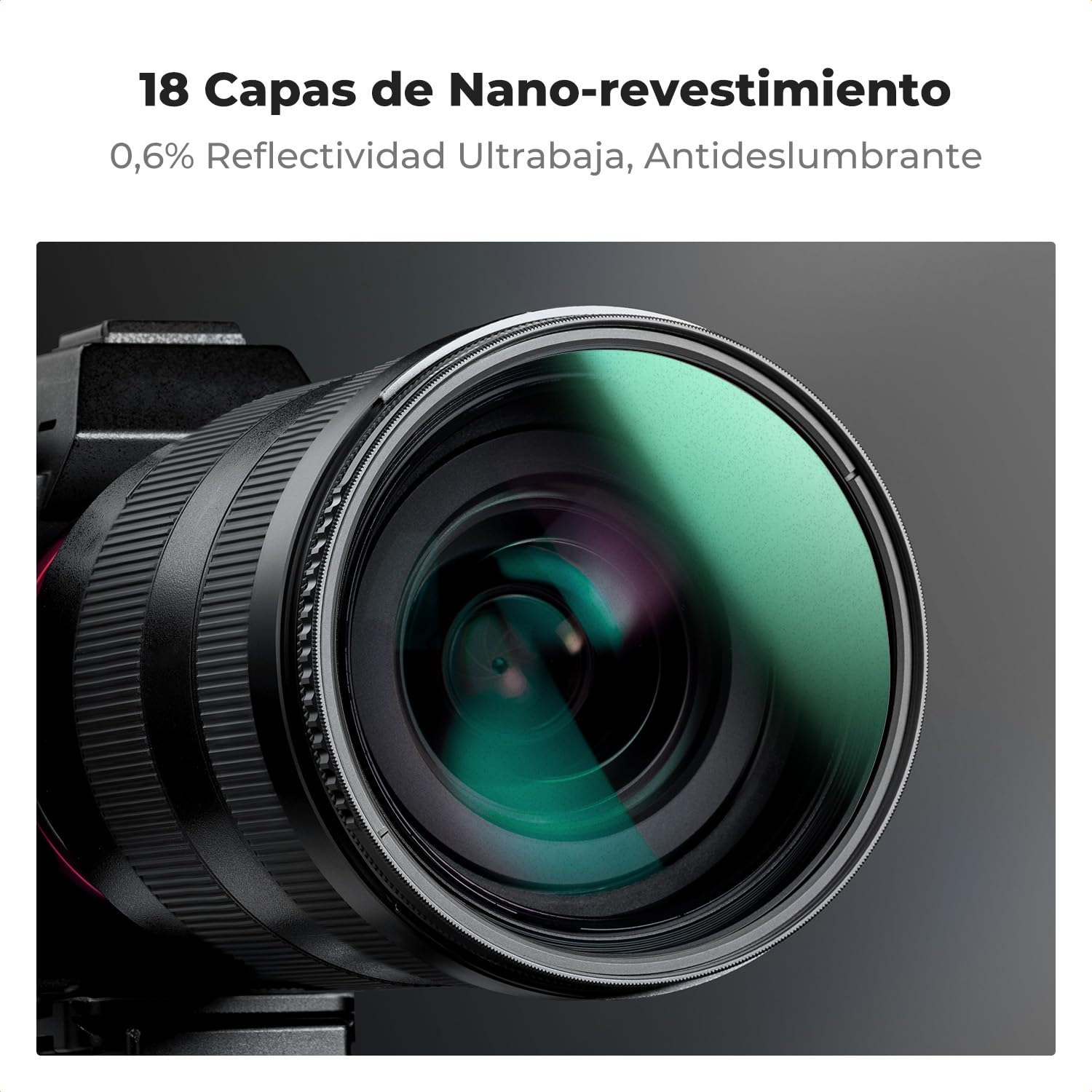 K&F CONCEPT Nano-Klear 40.5mm Filtro Black-Mist 1/4&Polarizador CPL 2 en 1 | Filtro Black Diffusion 1/4 & CPL de Vidrio Óptico con Nano Revestimiento con 3Pcs Paño Limpieza - FA301