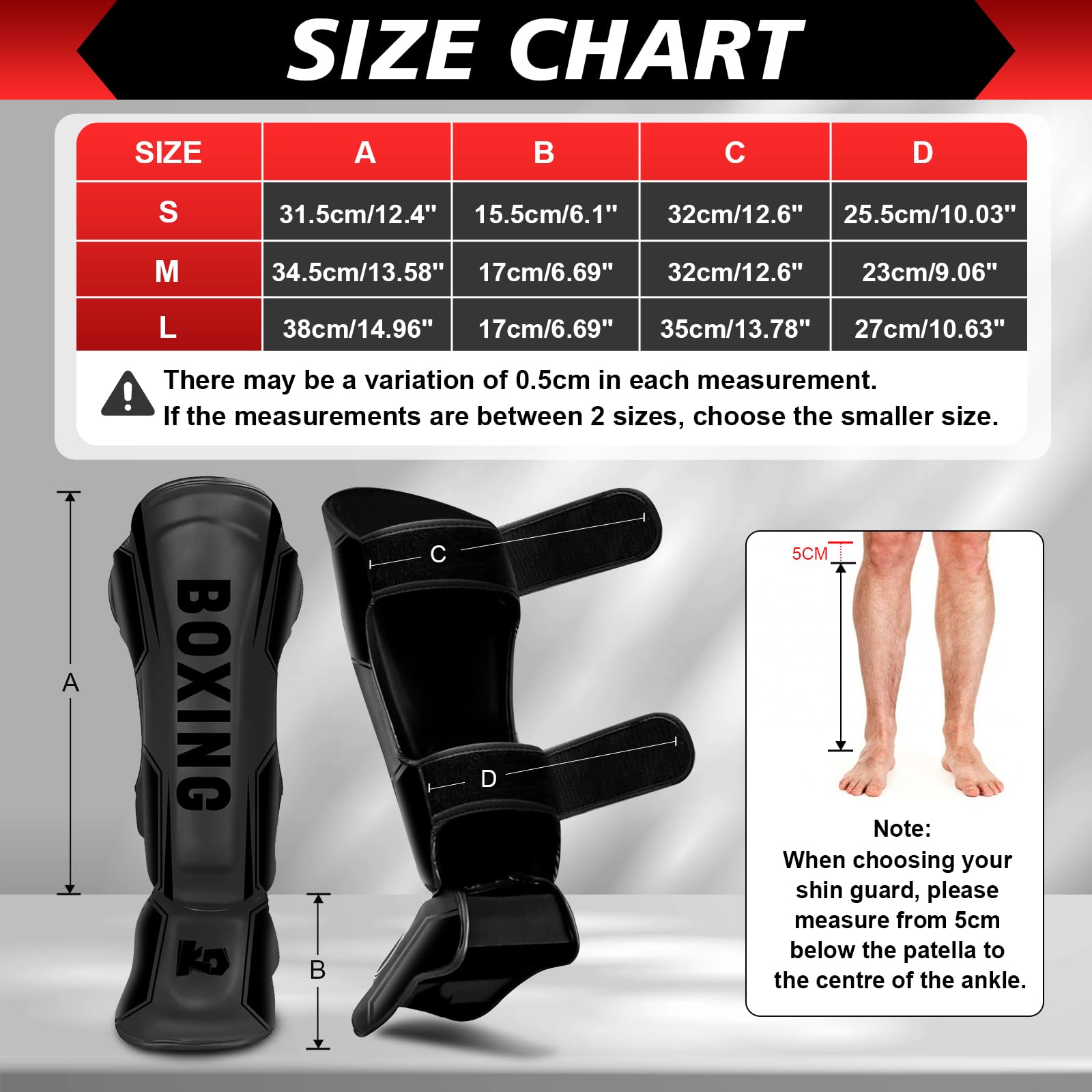 NZQXJXZ Protege Tibia Boxe avec Gants de Boxe 16oz, Protège-Tibias de Kickboxing Muay Thai Arts Martiaux, Protège-Jambes Réglables avec Protection du Cou-De-Pied pour l'Entraînement et Le Sparring MMA