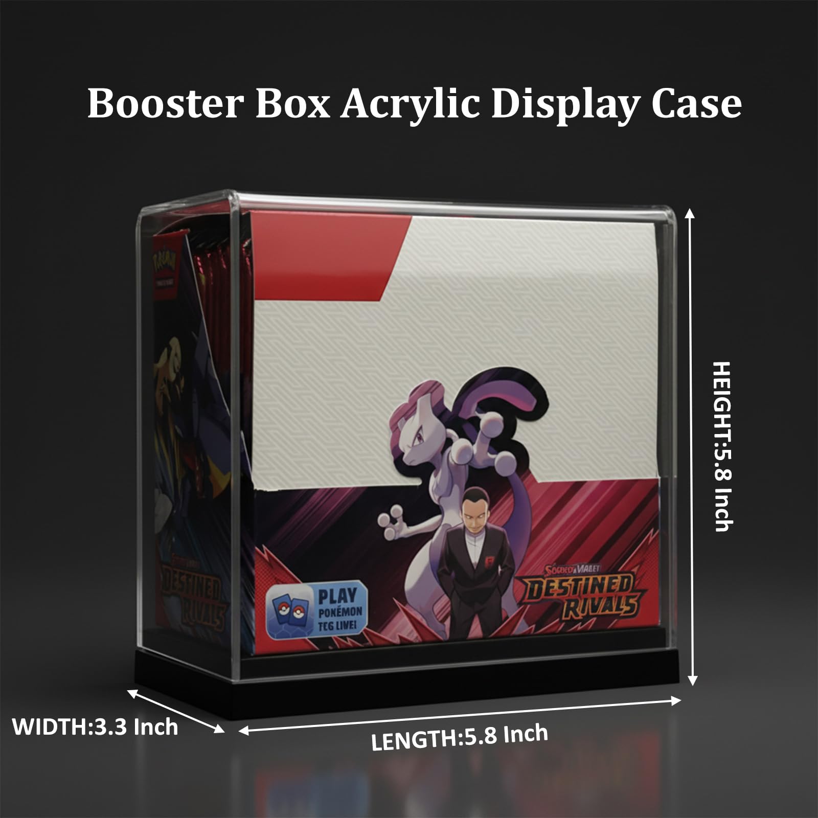 Snapklik.com : Premium Acrylic Display Case For Pokemon TCG Booster ...