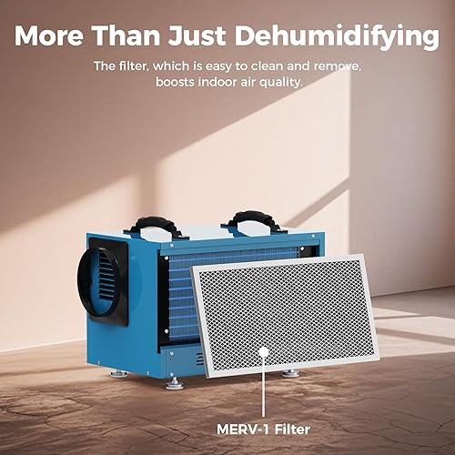 Miniatura 7 de ALORAIR Deshumidificador Wi-Fi Crawlspace, 113 pintas con manguera de drenaje para espacio de arrastre, sótano, restauración de daños comerciales y