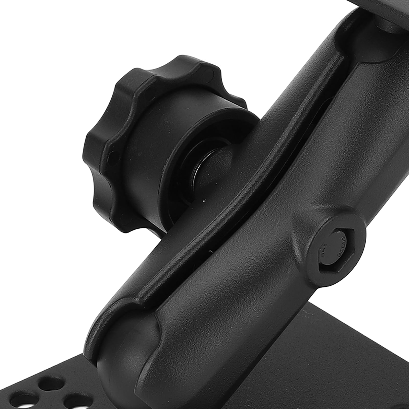 1,5-calowy podwójny uchwyt kulowy z podwójnymi płytkami AMPS do echosondy i tabletu, regulowane ramię z podwójnym gniazdem kulowym 38 mm w rozmiarze C, aluminium klasy