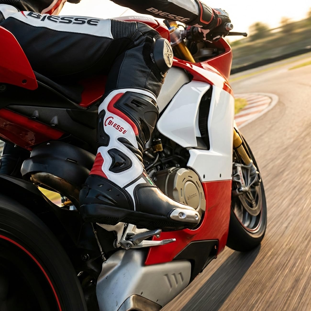 BI ESSE BS Moto Pista Sport Racing Bottes de moto respirantes