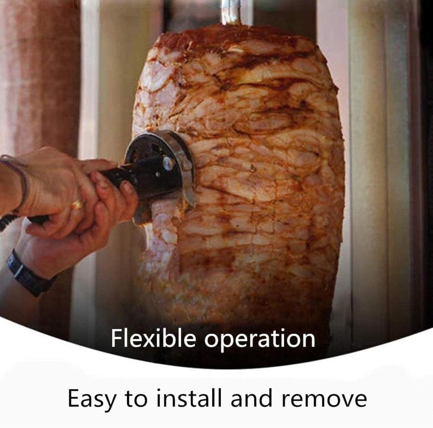 Meat Slicer Machine, Electric Kebab Knife Stainless Steel Kebab Slicer Kebab Cutter Professional Electric Carving Knives Kebab Meat Slicers