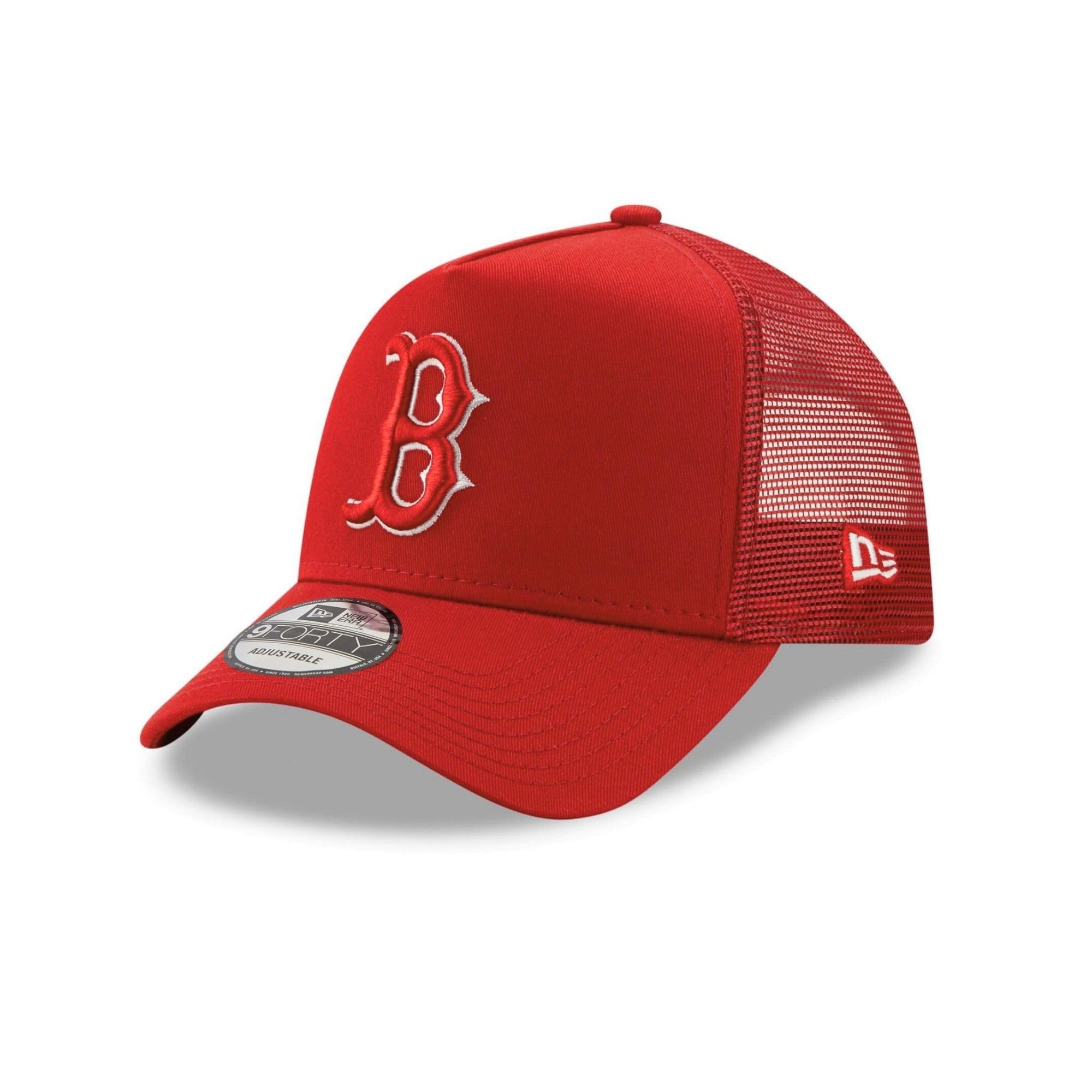 New Era Boston Red Sox MLB 9Forty A-Frame Trucker Cap Red โ image 1