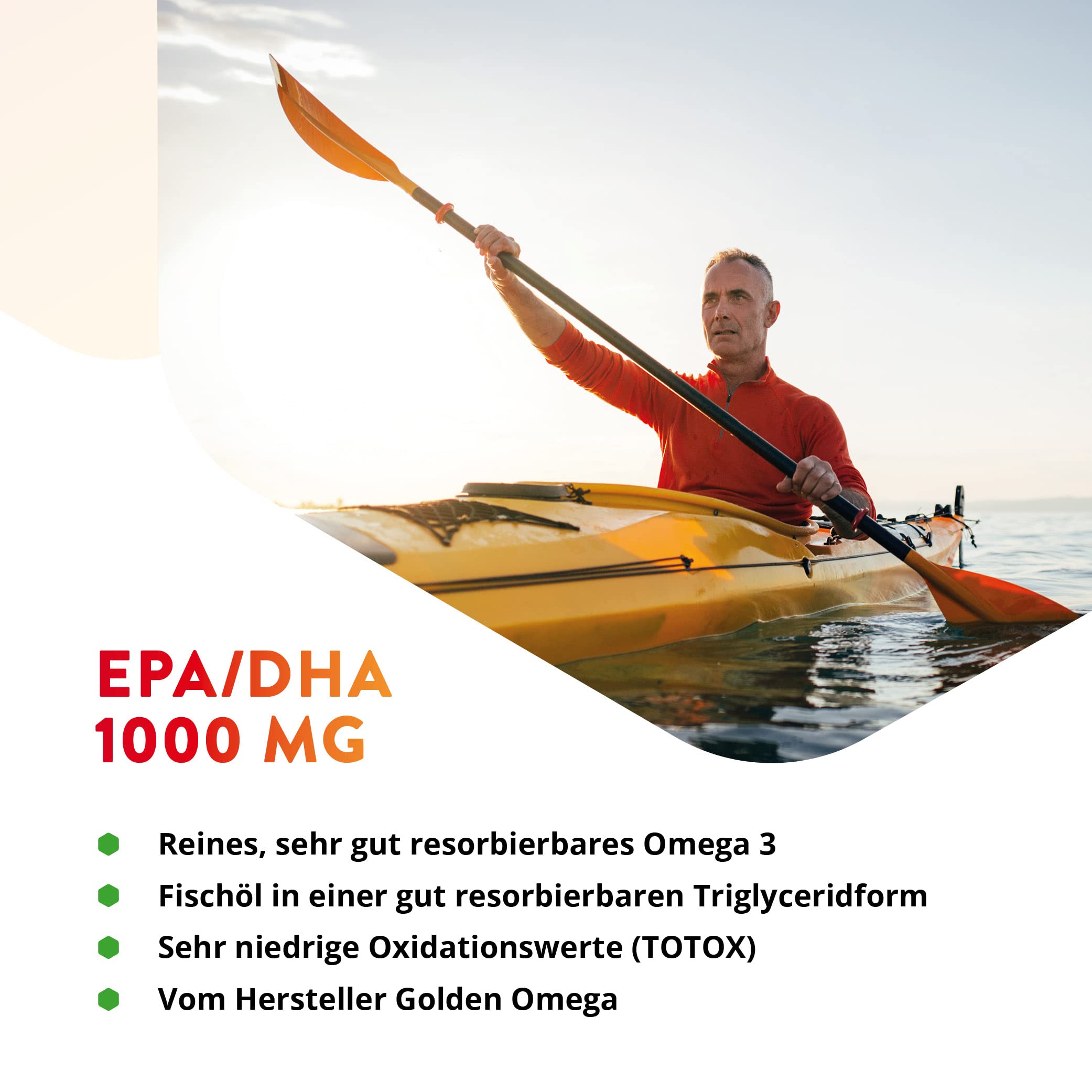 Vitals - Ultra Pure EPA/DHA 1000mg 60 gélules de softgel.Hautement dosé avec 570mg d'EPA et 430mg de DHA par gélule de softgel.Oméga 3 pur très bien absorbable sans additifs inutiles.
