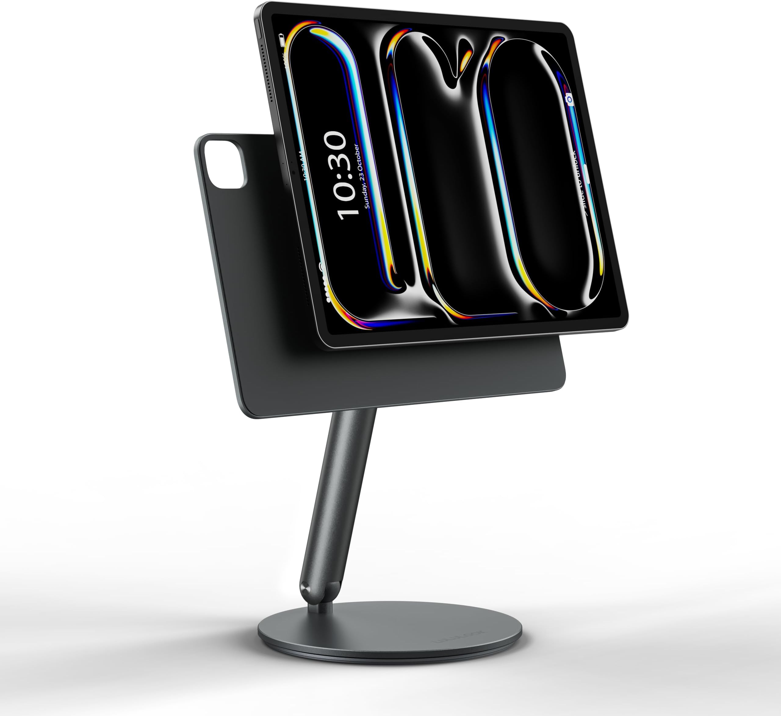 iPad Magnetic Stand Upgraded 360° Rotating Base, Foldable Adjustable Aluminium iPad Holder for Pro 11" M4/M5 Desk Stand, Only for ipad Pro 11 inch M4 (2024)/M5(2025)