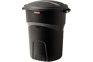 Hyper Tough 32 Gallon Wheeled Trash Can with Turn and Lock Lid