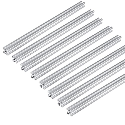 8 unids 39.370 in 4040 perfil de aluminio ranura en T ancho 0.315 in estándar europeo perfil de aluminio anodizado riel lineal para banco de trabajo