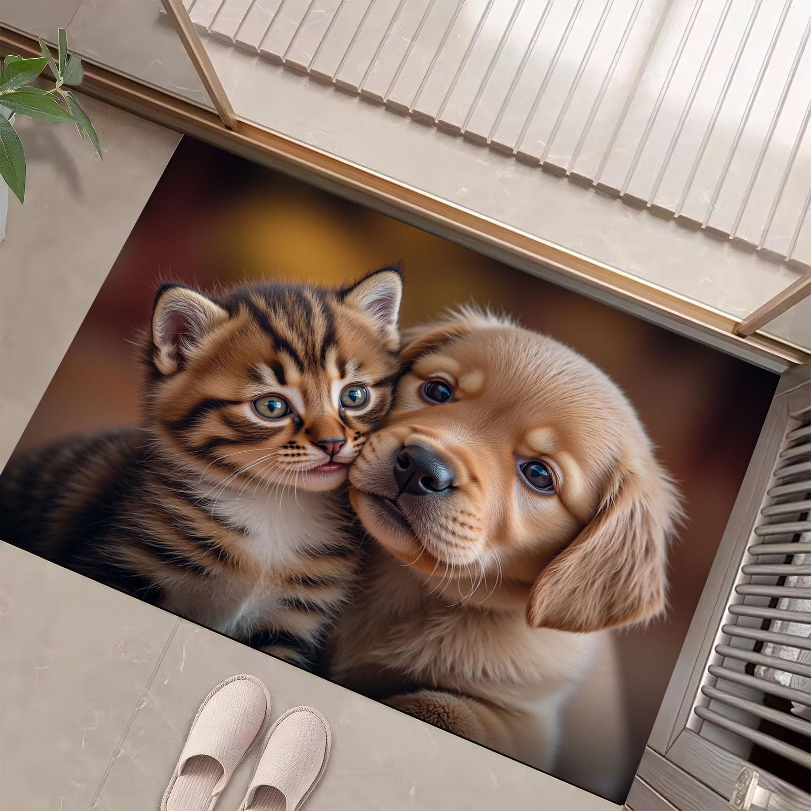 Paillasson de propreté extérieur pour entrée accueillante avec chiens et chats