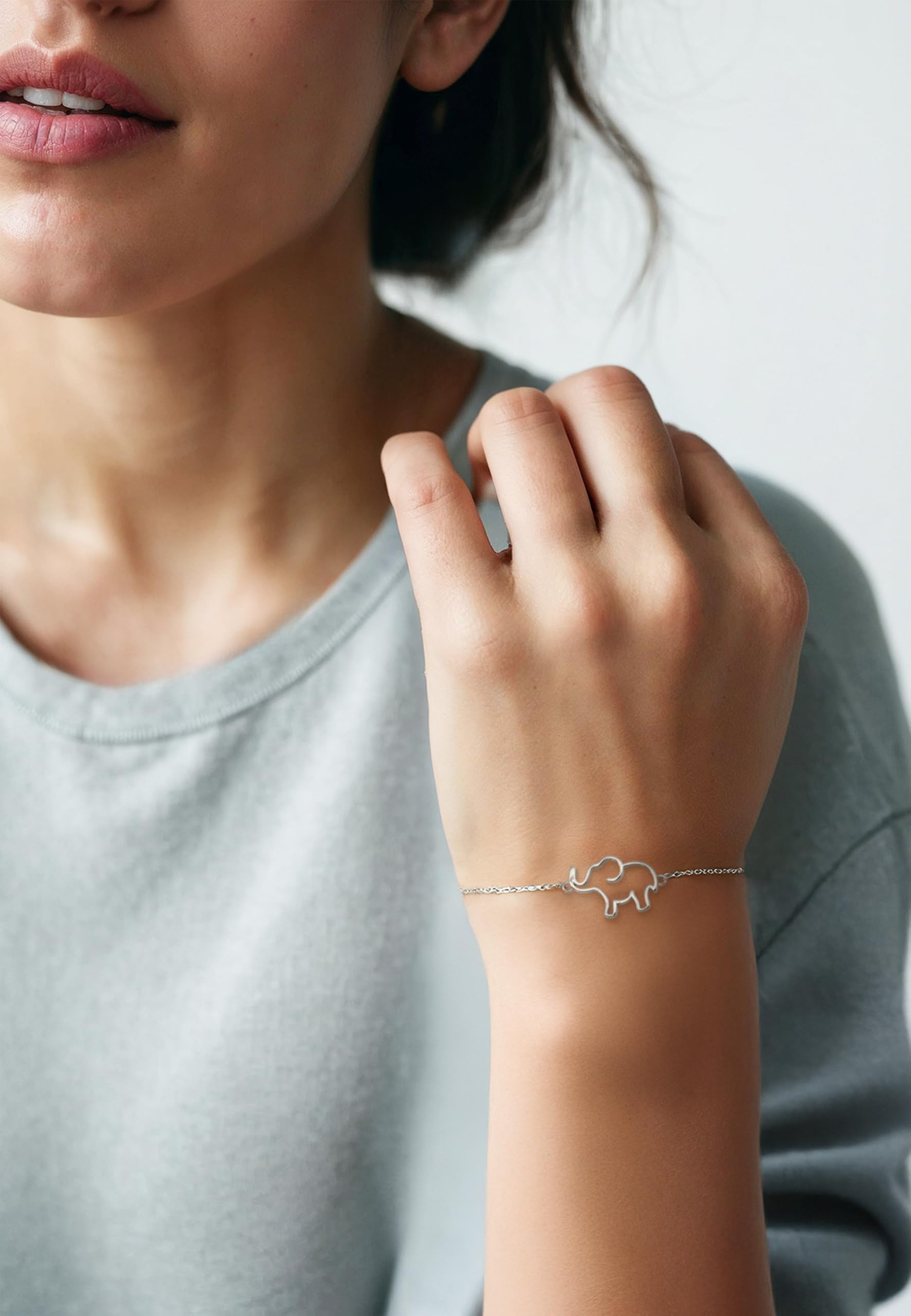 Sofia Milani - Pulsera para Mujeres en Plata de Ley 925 - Colgante de Elefante