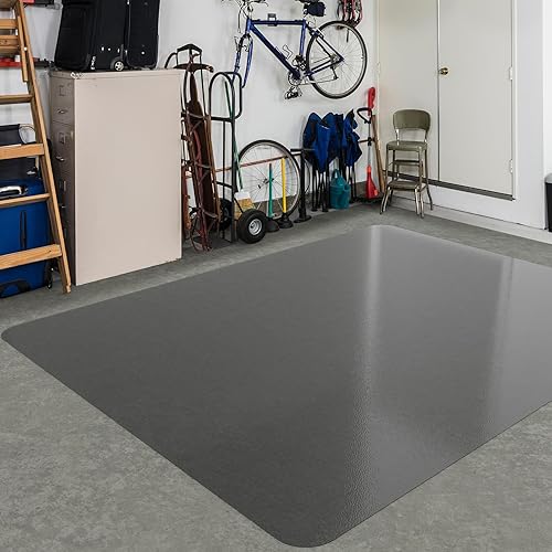 Miniatura 80 de Tapete de plástico transparente para debajo de la mesa de comedor, 4 pies, redondo, antideslizante, impermeable, alfombra de vinilo para el hogar